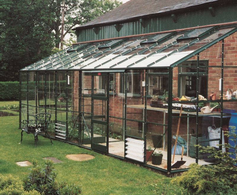 elite 6x6 kensington lean to - south west greenhouses