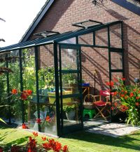 Powder Coated Elite 8x6 Titan Kensington Lean To - South West Greenhouses